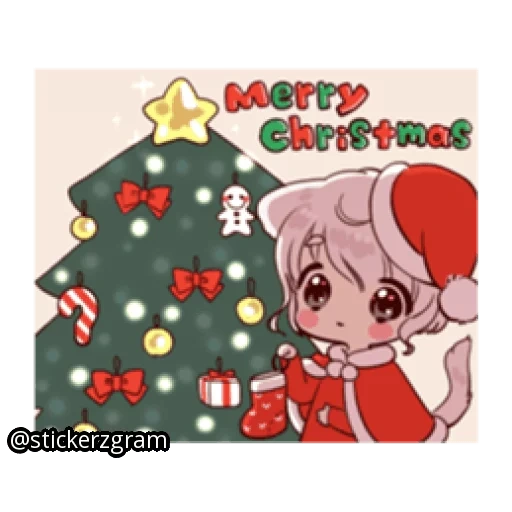 anime, new year, mokou emote, new year's anime, genshin impact christmas