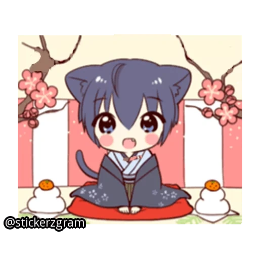 anime, sie sind anime, chibi uchiko, anime neko, chibi anime