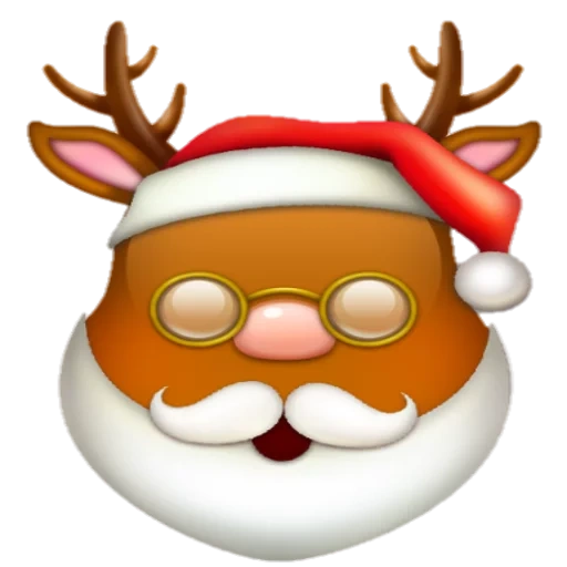 weihnachtsmann, weihnachtsmann, emoji santa claus, neujahrs lächeln, neujahrs kopf illustration