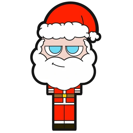 papá noel, feliz navidad, dibujos animados de santa klaus
