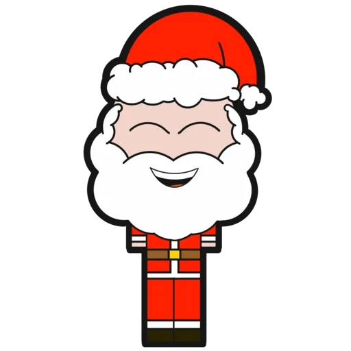 neujahr, frohe weihnachten, cartoon santa klaus