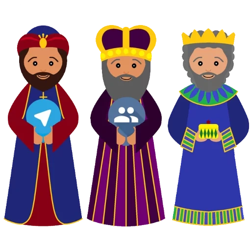 reyes magos, weihnachten clipart, der kluge mit transparentem hintergrund, könig des ostens vektor, weisen weihnachten bunte muster