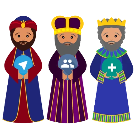 rey, tres reyes, reyes magos, los reyes magos, el magi es un fondo transparente