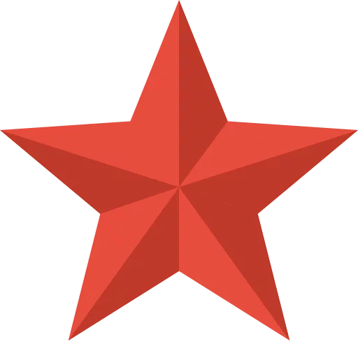 star, icône en forme d'étoile, étoile de clipat, red star, pentagrammes