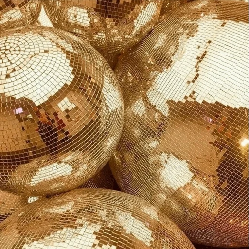 шары золотые, шар зеркальный, обои зеркальные шары, золотой шар дискотека, шар зеркальный розовое золото