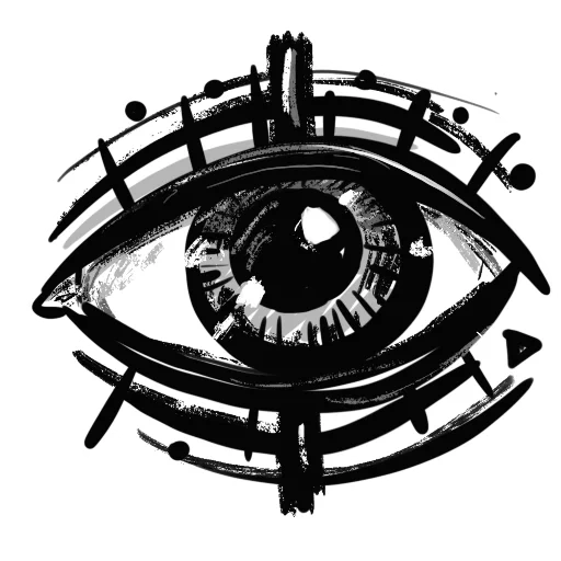 occhio, vettore per gli occhi, schizzo per gli occhi, eye of grunge vector, l'occhio tutto il tempo è un simbolo