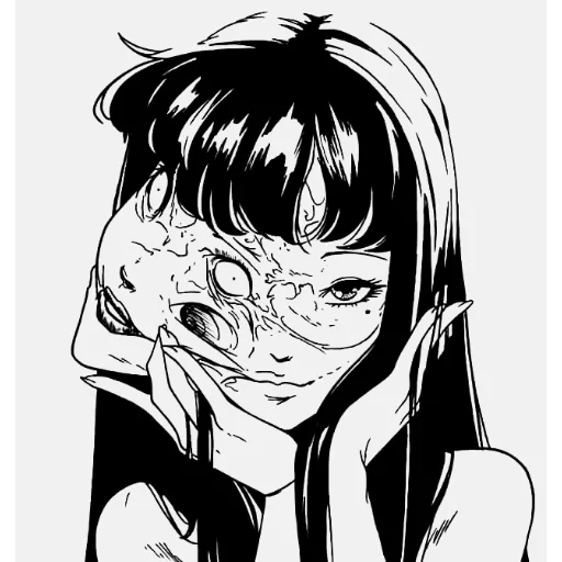 tomie, figure, cartoon cartoon, ito junji, ito shunji