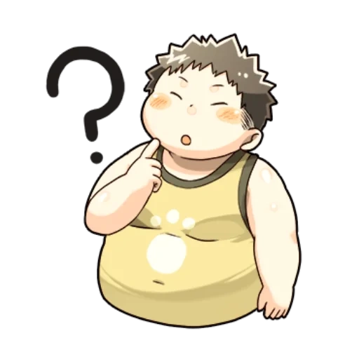 anime, diagram, fat boy kid, karakter anime, karakter anime chibi