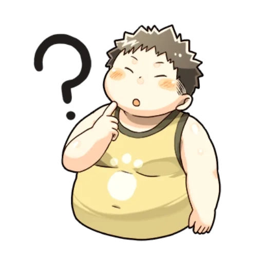 anime, abb, fat boy kid, anime charaktere, chibi anime charakter