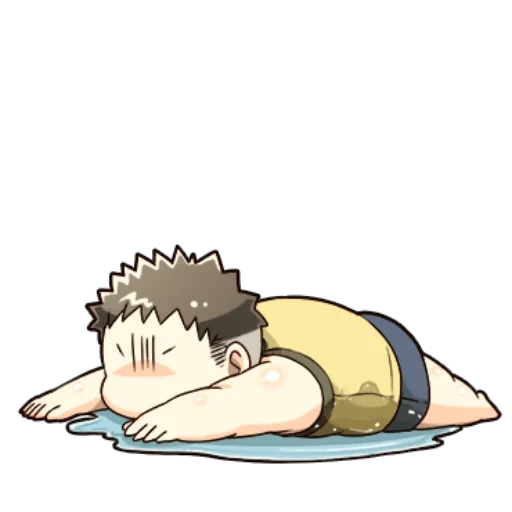 cartoon meat, hajim is asleep, nikubo pixib, anime baby, cartoon characters