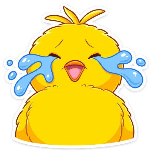 chubuchik, chicken, the chicken is crying, cute cartoon chicken