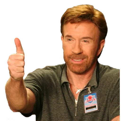 codice promozionale, chuck norris, pollice in su, chuck norris a favore, chuck norris pollice