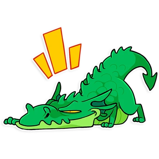 dragon, le dragon est flair, dessin de crocodile