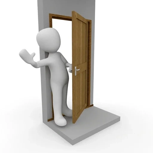 стучит дверь, человечек дверью, человечек стучится дверь, человечек открывает дверь, маленькие человечки которая открывает дверь