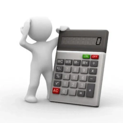 calculator, калькулятор, затраты человечки, бухгалтерский учёт, человечек калькулятором