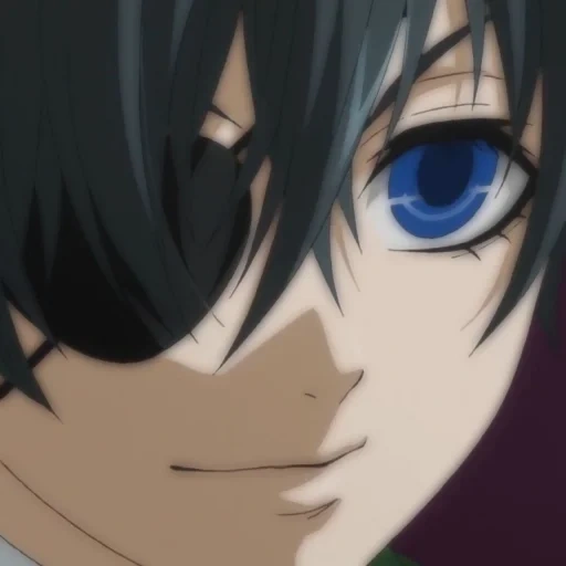 ciel, sebastian ciel, ciel phantomhive, ciel est un majordome noir, le visage du visage de ciel