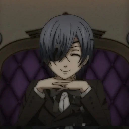 siel phantomhew, ciel phantomhive, ciel phantomhaw shots, ciel phantomhew anime, dark butler ciel lächelt