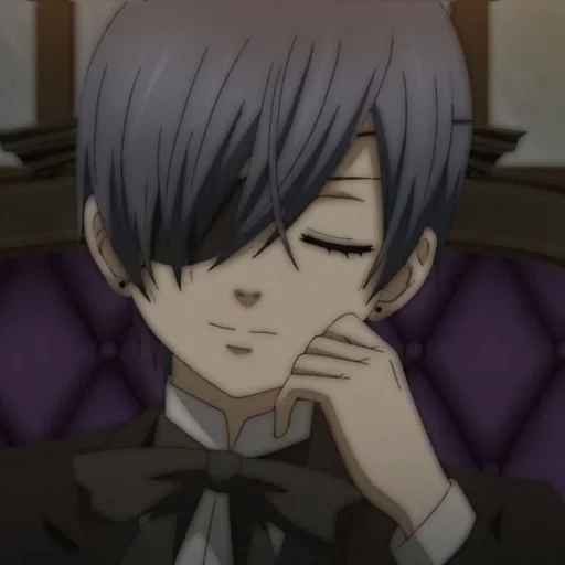 ciel phantomhive, ciel phantomhive, butler sombre 2, anime ciel phantomhew, butler sombre ciel sourire