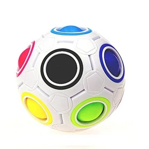 bola de brinquedo, bola de quebra-cabeça, brinquedos populares, plotagem de bola obo, yj rainbow ball 3d spot