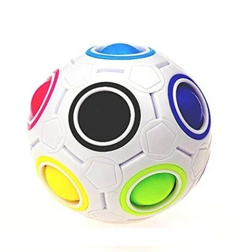 boule de jouet, boule de puzzle, jouets populaires, boule de bille de puzzle, yj rainbow ball 3d fecel