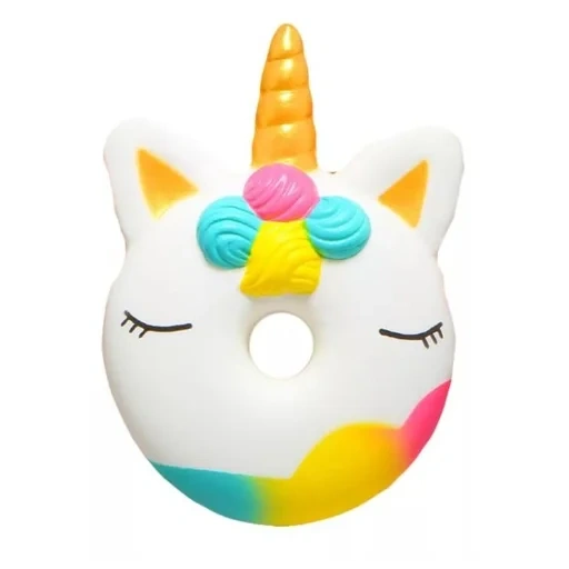 slot donk, unicorn donat jongkok, mainan unicorn donat, antistress sqash a donut, kotak donat unicorn