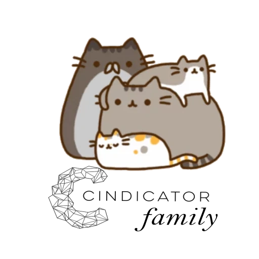 пушин кэт, pusheen cat, кот pusheen, пушин зе кэт, семья пушина кота