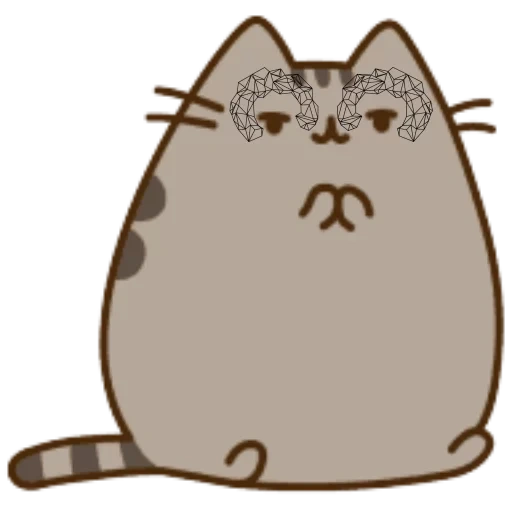 tekan kedalam, pushin kat, pusheen cat, kitty pushin, pushin ze kat