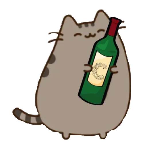 pushée, cat pushin, pushen chat, pushen chat, cat pushin wine