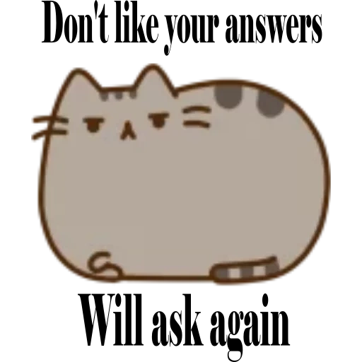 tekan kedalam, pushin cat, pusheen cat, kitty pushin