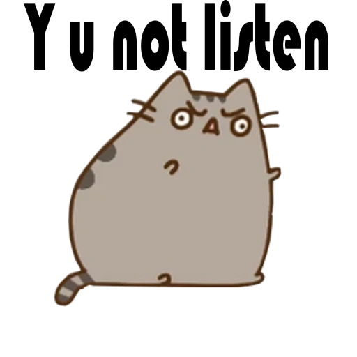 tekan kedalam, pushin kat, pushin kucing, pusheen cat, pushin ze kat