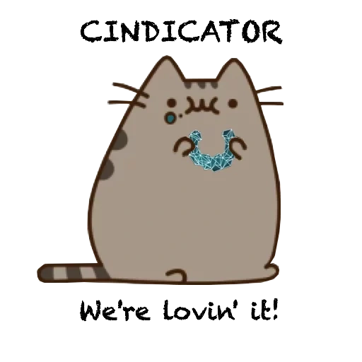 tekan kedalam, pushin kat, pushin kucing, pusheen cat, pusheen cat