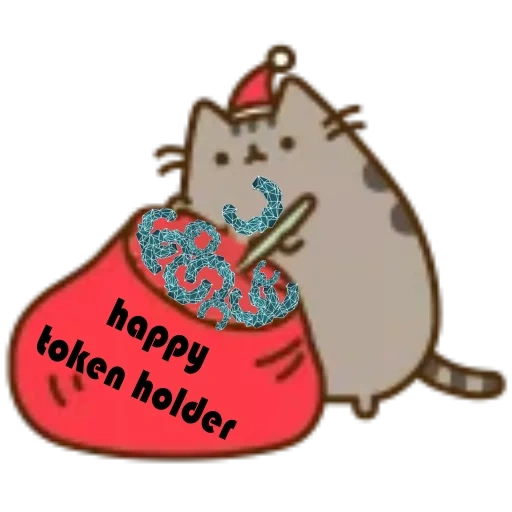 pushen, gato pusin, gato pushenze, pusheen the cat, cat de ano novo pushen