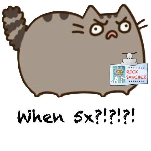 pushen, gato pusin, cat pushen, pusheen the cat, vetor de cat pushen