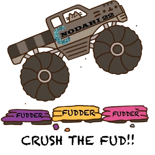 text, pusheen, maopushen, general god cat, colored monster truck