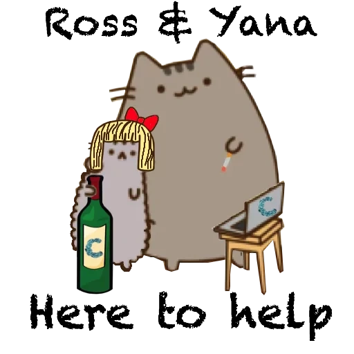 pusheen, puxin cat, cat pushin, gato psíquico, puxin gato bebiendo