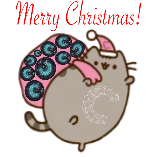 pusheen, gatto di pusin, gatto di pusin, gatto pu shen, pusin gatto natale