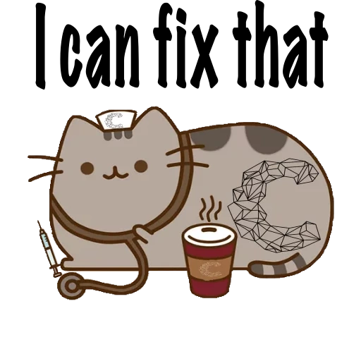 пушин кот, пушин кэт, pusheen cat, пушин зе кэт