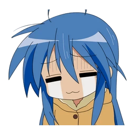 buona stella, anime sospiro, konata izumi, disegno anime, lucky star konata