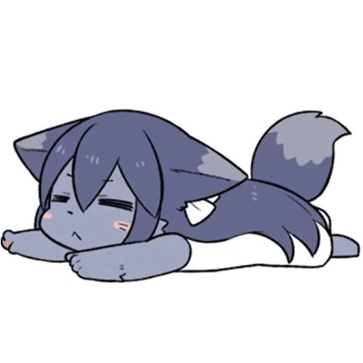 anime, furri sai, anime cute, anime cats, shiwa by sleepy grim