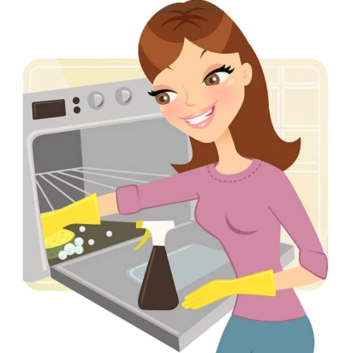 vector art, иллюстрация, работа уборщица, housekeeper vector, векторные иллюстрации