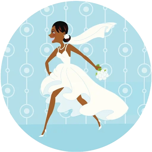 иллюстрация, невеста вектор, красивая невеста, бег невест плакат, балерины стоковые векторные