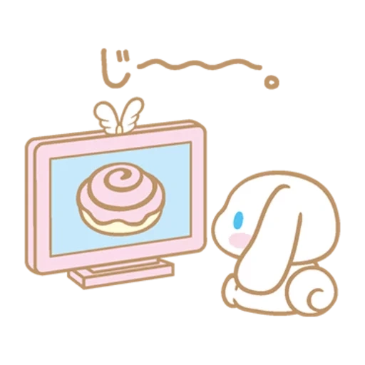 icon design, cinnamon, my melody style computer, vector illustration, runoff vector graph