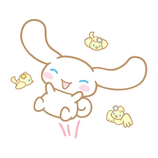 cinnamoroll, cinnamoroll rabbit, sweet-scented osmanthus sketch, cinnamoroll without background, sanrio sinamorol sticker