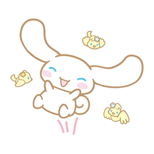 cinnamoroll, conejo cannamoroll, bocetos de cinnamoroll, cinnamoroll sin antecedentes, pegatinas de sanrio sinamorol