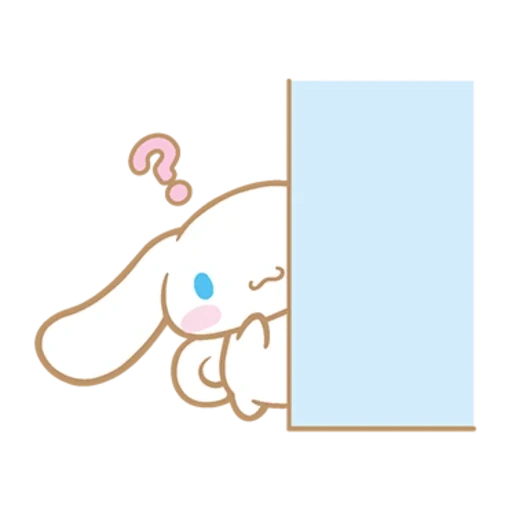 gato, cinnamoroll, lindos dibujos, cinnamoroll está enojado, conejo cannamoroll