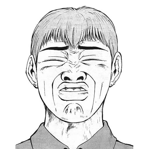 gto, onizuka feys, manga onizuka du visage, le professeur escarpé onzuka, faces de professeur cool onzuka