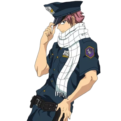 penkin, egor letov, natsu es policía, rin matsuoka es policía, anime de la policía de jonathan