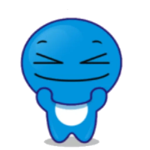 smile, a toy, blue smile, smiley is blue