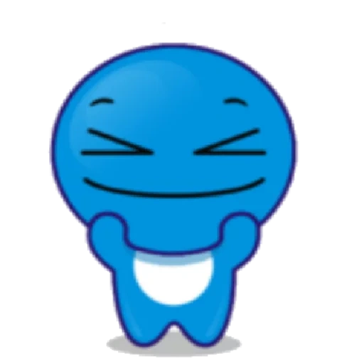 senyum, sebuah mainan, senyum biru, smiley berwarna biru