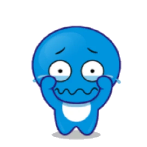 un giocattolo, personaggi, sorriso blu, smiley blu